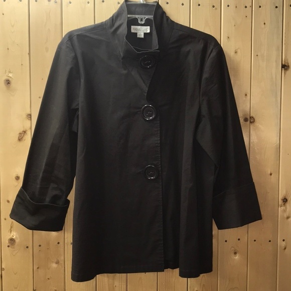 Coldwater Creek black trouser style jacket large - Picture 1 of 6